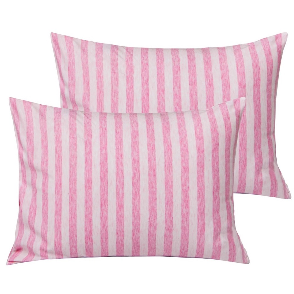 NTBAY®️ Lot x 2 Cotton Jersey Knit Stripe Toddler Travel Pillowcases|